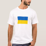Patriotische Ukraine-Flagge T-Shirt<br><div class="desc">Patriotische Flagge der Ukraine.</div>