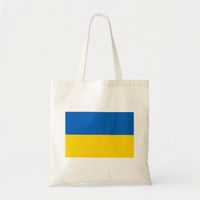 Patriotische Ukraine-Flagge Tragetasche (Vorne)
