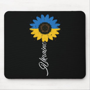 Patriotische Ukraine Sonnenblume Ukrainische Fraue Mousepad