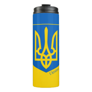 Patriotische Ukraine-Tasse, ukrainische Flaggenmod Thermosbecher