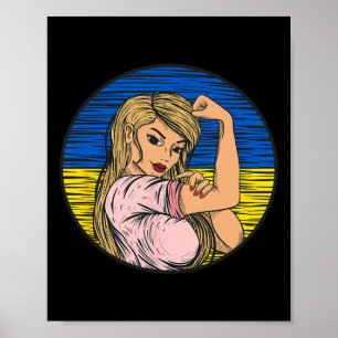 Patriotische ukrainische Flagge Ukraine Stolze ukr Poster