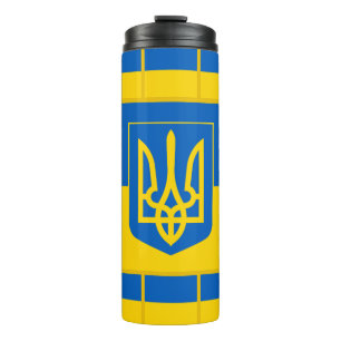 Patriotische ukrainische Flagge, Ukraine Thermosbecher