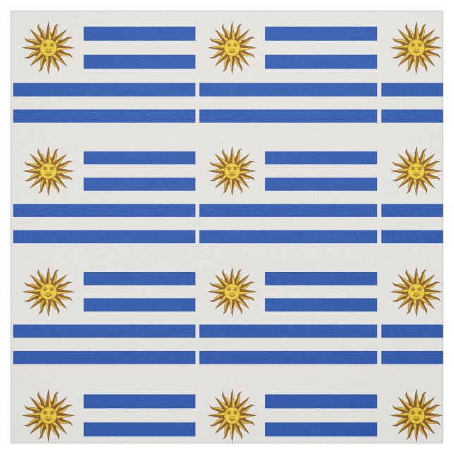 Patriotische Uruguay-Flagge Stoff (Muster)
