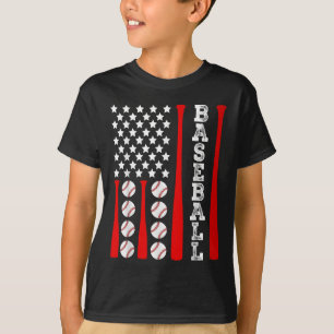 Patriotische US-amerikanische Baseball-Flagge - Vi T-Shirt