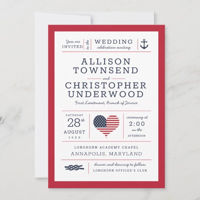 Patriotische US Flagge Ankündigung (Vorderseite)