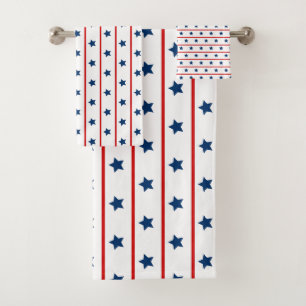 Patriotische US Flagge Badhandtuch Set