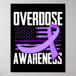 Patriotische US-Flagge Drogenüberdosis Opioid-Über Poster