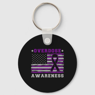 Patriotische US-Flagge Drogenüberdosis Opioid-Über Schlüsselanhänger