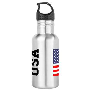 Patriotische US-Flagge Edelstahlwasserflasche Trinkflasche