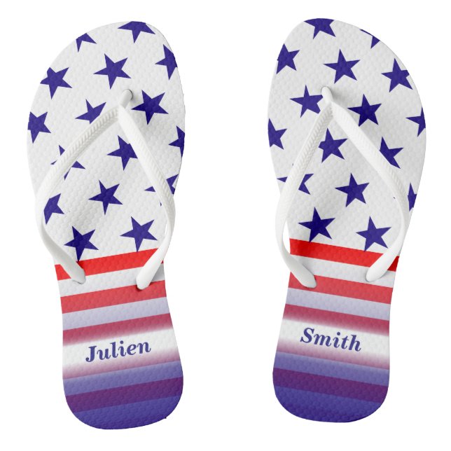 Patriotische US Flagge Flip Flops (Fußbett)