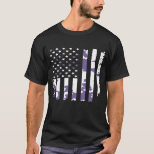Patriotische US-Flagge Frauen Jäger Jagd Camouflag T-Shirt