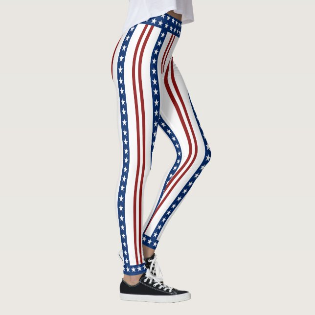 Patriotische US Flagge Leggings (Rechts)