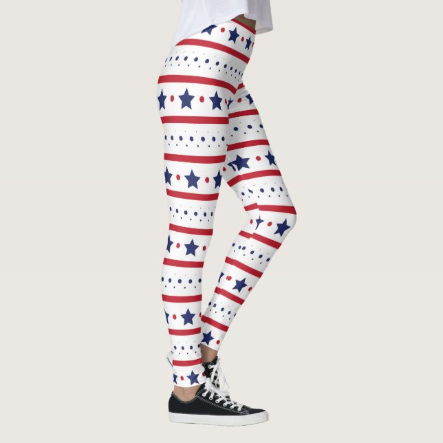 Patriotische US Flagge Leggings (Rechts)