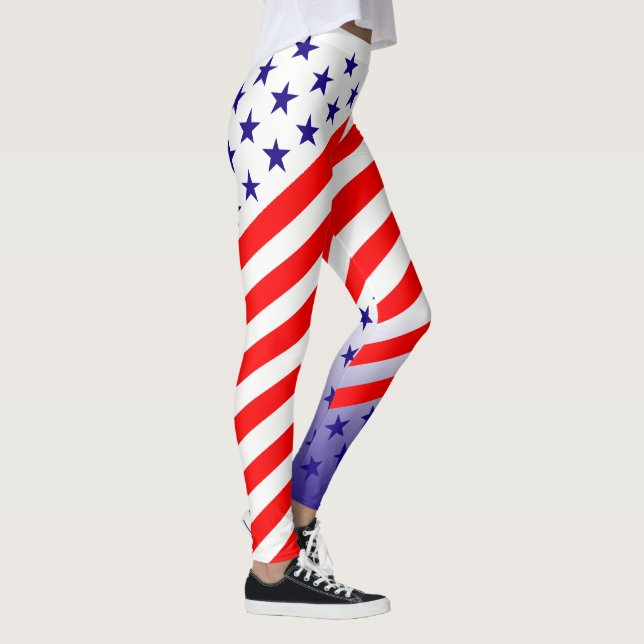 Patriotische US Flagge Leggings (Rechts)