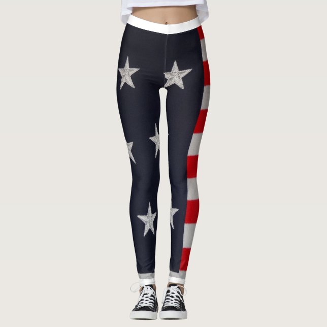 Patriotische US Flagge-Leggings Leggings (Vorderseite)