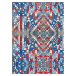 Patriotische US Flagge Rot, Weiß und Blau Tischdecke