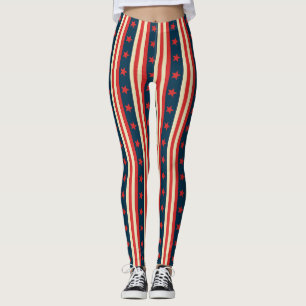 Patriotische US Flagge - Vintager Amerikaner Leggings