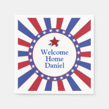 Patriotische US Flagge Welcome Zuhause