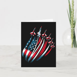 Patriotische US-Flaggen Jets Jets Jets 4. Juli Karte