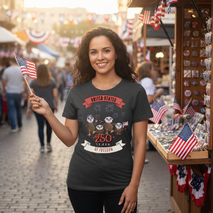 Patriotische USA 250 Jahre Freiheit Adler Familie Tri-Blend Shirt