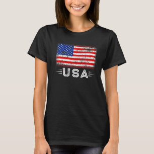 Patriotische USA 4. Juli US-Flagge Amerika Männer T-Shirt