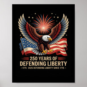 Patriotische USA-Armee US-Militärparade 250. Jubil Poster