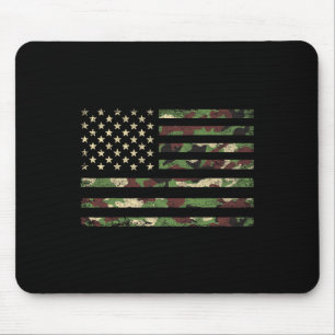 Patriotische USA-Flagge 4. Juli Camo Amerikanische Mousepad