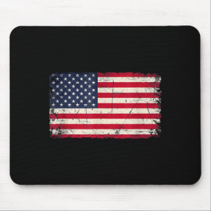 Patriotische USA-Flagge 4. Juli für Männer Frauen  Mousepad