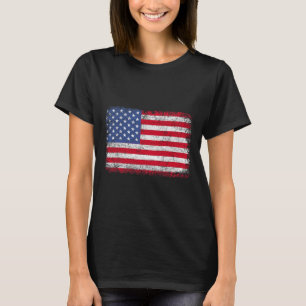 Patriotische USA-Flagge 4. Juli für Männer Frauen T-Shirt