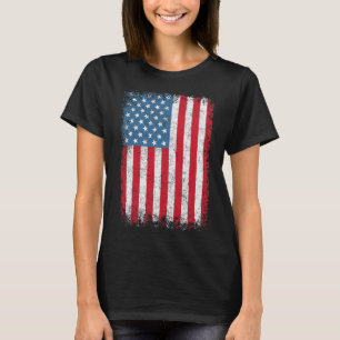 Patriotische USA-Flagge 4. Juli für Männer Frauen T-Shirt