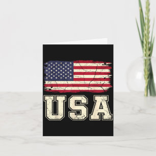 Patriotische USA-Flagge amerikanische Flagge USA 4 Karte