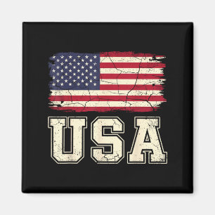 Patriotische USA-Flagge amerikanische Flagge USA 4 Magnet