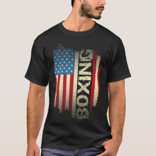 Patriotische USA-Flagge Boxen Kickboxen Kickboxer T-Shirt