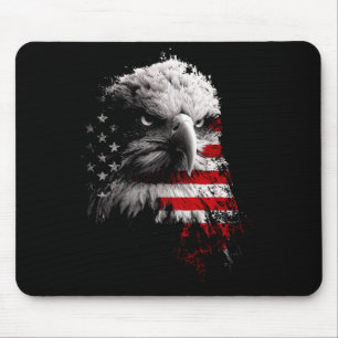 Patriotische USA-Flagge-Kampfjets-Adler-Jungs-4. Mousepad