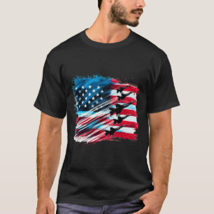 Patriotische USA-Flagge-Kampfjets-Jungs-4. Juli 1 T-Shirt