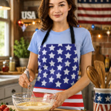 Patriotische USA-Flagge Sterne und Streifen Amerik