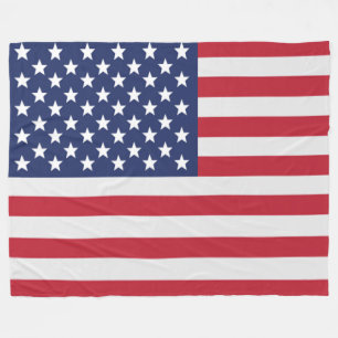 Patriotische USA-Flaggen-Plüschdecke – Amerikanisc Fleecedecke