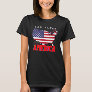 Patriotische USA Gott segne Amerika für Patriotic T-Shirt