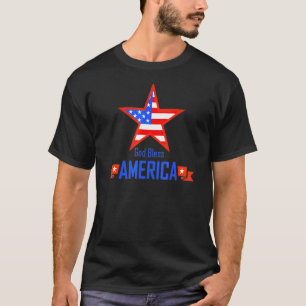 Patriotische USA - Gott segne Amerika T-Shirt