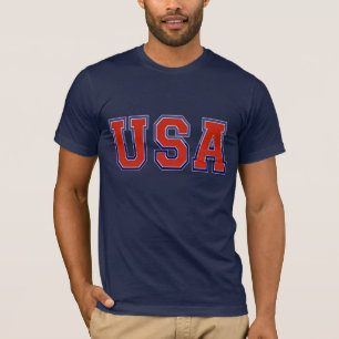 Patriotische USA in Red White und Blue T-Shirt