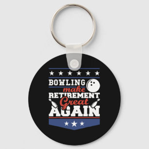 Patriotische USA machen Bowling wieder groß Schlüsselanhänger