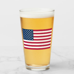 Patriotische Vereinigte Staaten von Amerika USA-Fl Glas