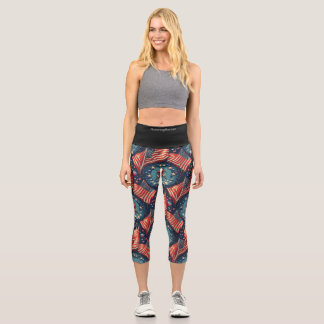 Patriotische Veteranen TagLeggings Capri Leggings
