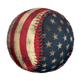 Patriotische Vintage amerikanische Flagge Baseball