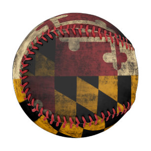 Patriotische Vintage Flagge von Maryland Baseball