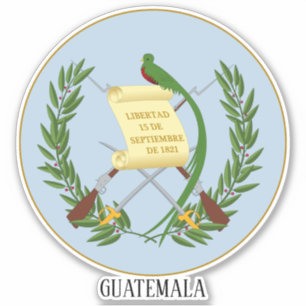 Patriotische Wappenpolizei Guatemalas Aufkleber