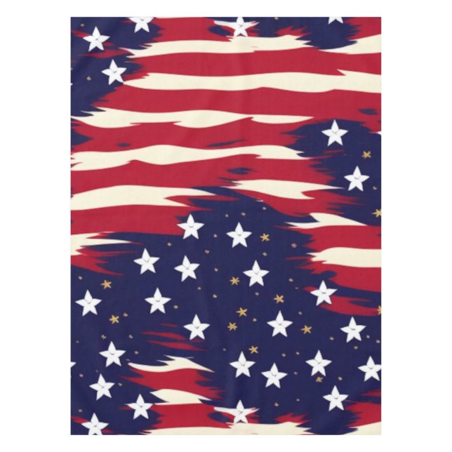 Patriotische Waves Tischdecke (Vorderseite)