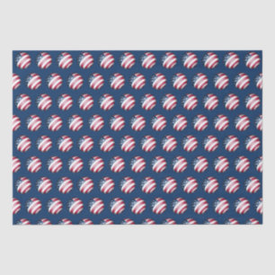 Patriotische Weihnachtsfeiertage USA Flaggenmuster Seidenpapier