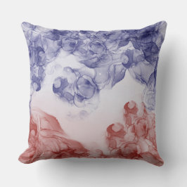 PATRIOTISCHE WEISSE BLAU ABSTRAKT KISSEN