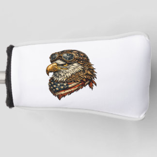 Patriotische Weißkopfseeadler-Golfschlägerkopfabde Golf Headcover